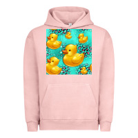 Pigment Salmon rubber duck seamless pattern Urban Hoodie - HRA Design Shop