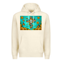 Sandshell bull skull cross skinny metal can holder Premium Hoodie - HRA Design Shop