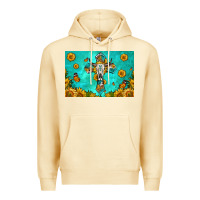 Pina Colada bull skull cross skinny metal can holder Premium Hoodie - HRA Design Shop