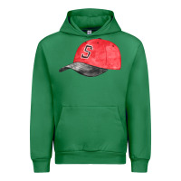 Emerald red softball cap fa element Urban Hoodie - FaDigitalArtStudio