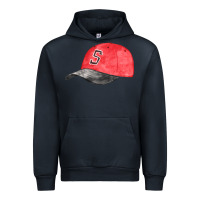 Navy red softball cap fa element Urban Hoodie - FaDigitalArtStudio