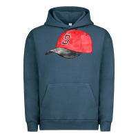 Pigment Midnight Navy red softball cap fa element Urban Hoodie - FaDigitalArtStudio