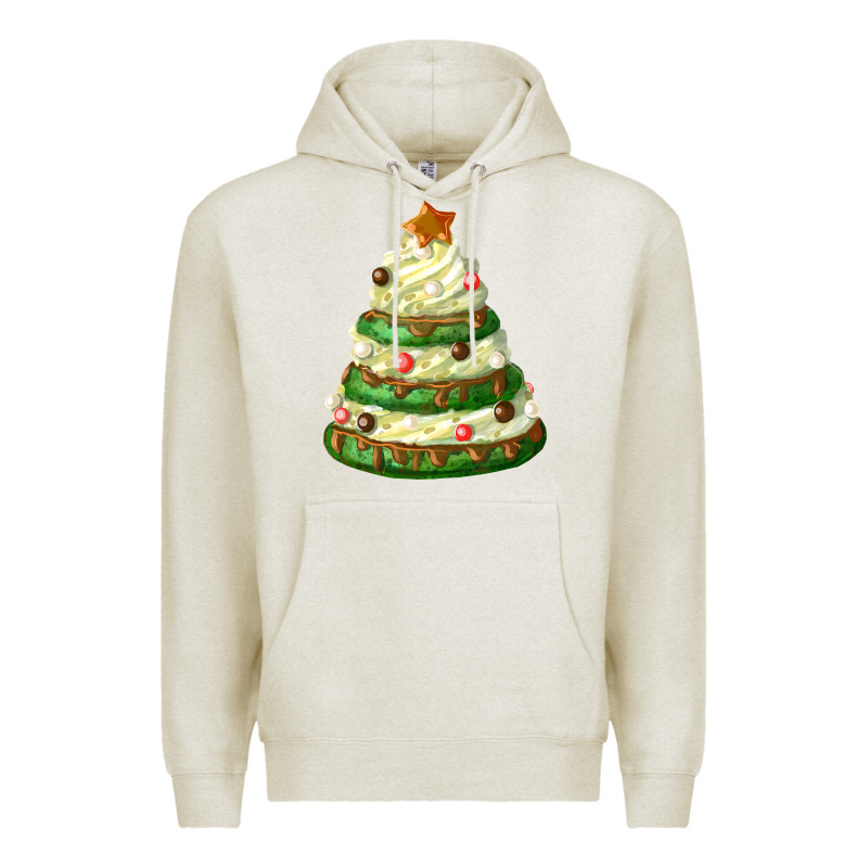White Christmas Cookie Cake Premium Hoodie by FaDigitalArtStudio | Teevron