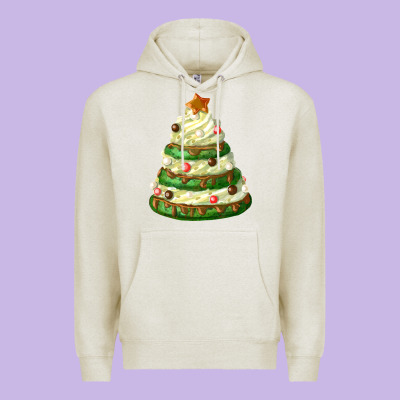 White Christmas Cookie Cake Premium Hoodie Designed By Fadigitalartstudio