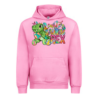Fuchsia Pink Easter Saurus Rex Easter Day Urban Hoodie - Neo Western