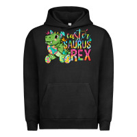 Pigment Black Easter Saurus Rex Easter Day Urban Hoodie - Neo Western