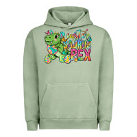 Pigment Oil Green Easter Saurus Rex Easter Day Urban Hoodie - Neo Western