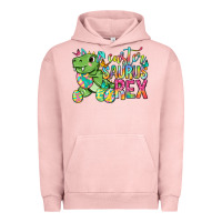 Pigment Salmon Easter Saurus Rex Easter Day Urban Hoodie - Neo Western