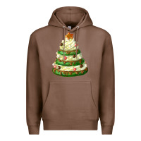 Chestnut white christmas cookie cake Premium Hoodie - FaDigitalArtStudio