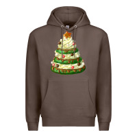 Coffee white christmas cookie cake Premium Hoodie - FaDigitalArtStudio
