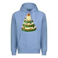 White Christmas Cookie Cake Premium Hoodie | Teevron