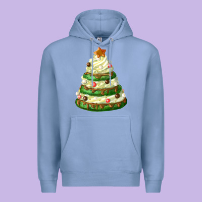 White Christmas Cookie Cake Premium Hoodie Designed By Fadigitalartstudio