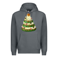 Rock white christmas cookie cake Premium Hoodie - FaDigitalArtStudio