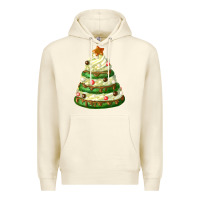Sandshell white christmas cookie cake Premium Hoodie - FaDigitalArtStudio