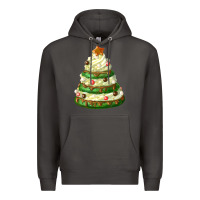 Smoke white christmas cookie cake Premium Hoodie - FaDigitalArtStudio