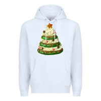 White white christmas cookie cake Premium Hoodie - FaDigitalArtStudio