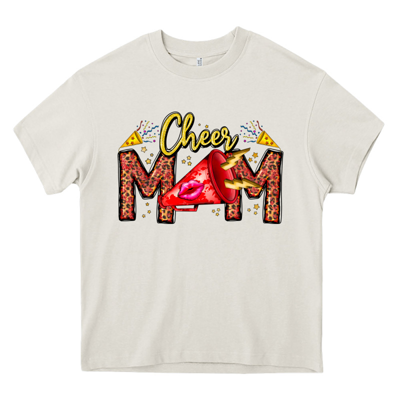 Cheer Mom Heavy Core Tee by CowhideDigitalArt | Teevron
