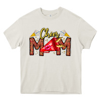 Cream cheer mom Heavy Core Tee - CowhideDigitalArt