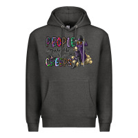 Charcoal Heather people give me the creeps Premium Hoodie - CowhideDigitalArt
