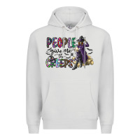Dove Grey people give me the creeps Premium Hoodie - CowhideDigitalArt