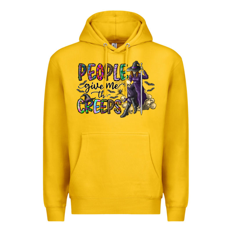 People Give Me The Creeps Premium Hoodie by CowhideDigitalArt | Teevron