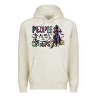 Oatmeal Heather people give me the creeps Premium Hoodie - CowhideDigitalArt