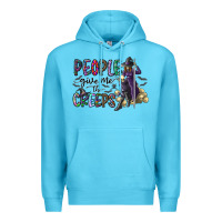 Ocean Blue people give me the creeps Premium Hoodie - CowhideDigitalArt