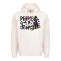 Pale Pink people give me the creeps Premium Hoodie - CowhideDigitalArt