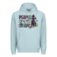 Blue Mist people give me the creeps Premium Hoodie - CowhideDigitalArt