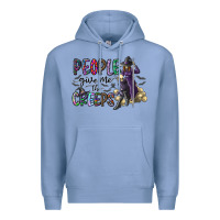 Colony Blue people give me the creeps Premium Hoodie - CowhideDigitalArt