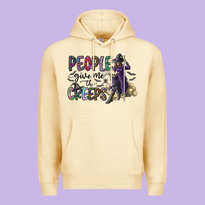 People Give Me The Creeps Premium Hoodie Designed By Cowhidedigitalart
