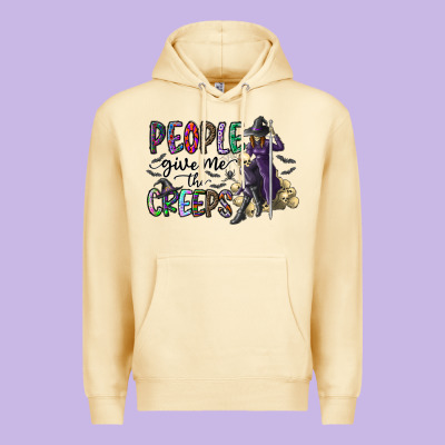 People Give Me The Creeps Premium Hoodie Designed By Cowhidedigitalart