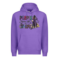 Purple people give me the creeps Premium Hoodie - CowhideDigitalArt
