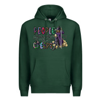 Sports Green people give me the creeps Premium Hoodie - CowhideDigitalArt