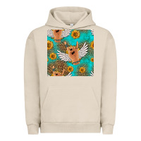 Pigment French Oak rock n roll hands seamless pattern Urban Hoodie - HRA Design Shop