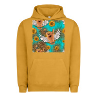 Pigment Peanut Butter rock n roll hands seamless pattern Urban Hoodie - HRA Design Shop