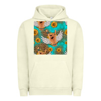 Pigment Pistachio rock n roll hands seamless pattern Urban Hoodie - HRA Design Shop