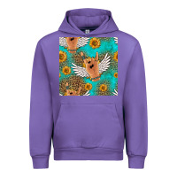 Tulip rock n roll hands seamless pattern Urban Hoodie - HRA Design Shop