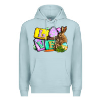 Blue Mist Love Easter Day Premium Hoodie - CowGirlArtShop