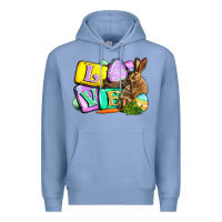 Colony Blue Love Easter Day Premium Hoodie - CowGirlArtShop