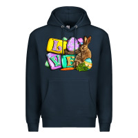 Navy Love Easter Day Premium Hoodie - CowGirlArtShop