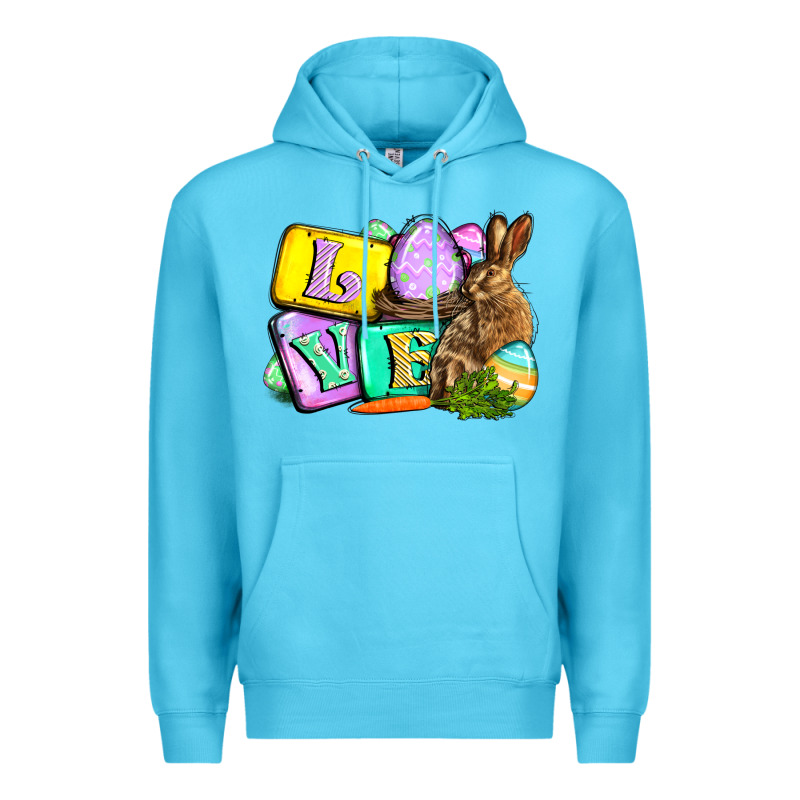 Love Easter Day Premium Hoodie by CowGirlArtShop | Teevron