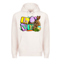 Pale Pink Love Easter Day Premium Hoodie - CowGirlArtShop