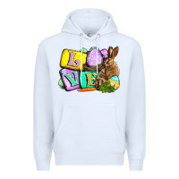 White Love Easter Day Premium Hoodie - CowGirlArtShop