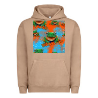 Pigment Burro funny frogs seamless pattern Urban Hoodie - HRA Design Shop