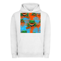 Pigment Lunar Rock funny frogs seamless pattern Urban Hoodie - HRA Design Shop