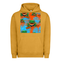 Pigment Peanut Butter funny frogs seamless pattern Urban Hoodie - HRA Design Shop