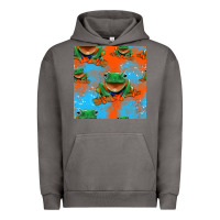 Pigment Tornado funny frogs seamless pattern Urban Hoodie - HRA Design Shop