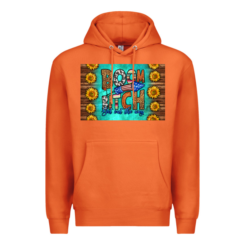 Boom Bitch Get Out The Way Skinny Metal Can Holder Premium Hoodie by HRA Design Shop | Teevron