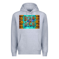 Heather Grey boom bitch get out the way skinny metal can holder Premium Hoodie - HRA Design Shop